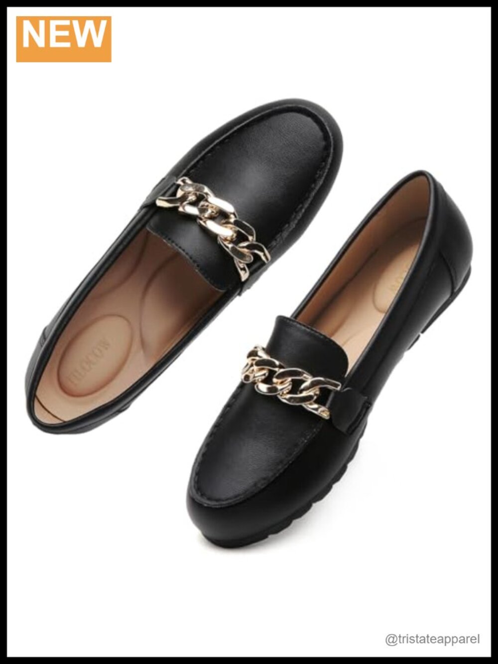 Women's Loafers Memory Foam Arch Support Slip-On Flat Casual Work Shoes